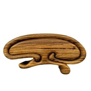 Richard Rothbard Signed Vintage Mushroom Jewelry Trinket Puzzle Box Handmade